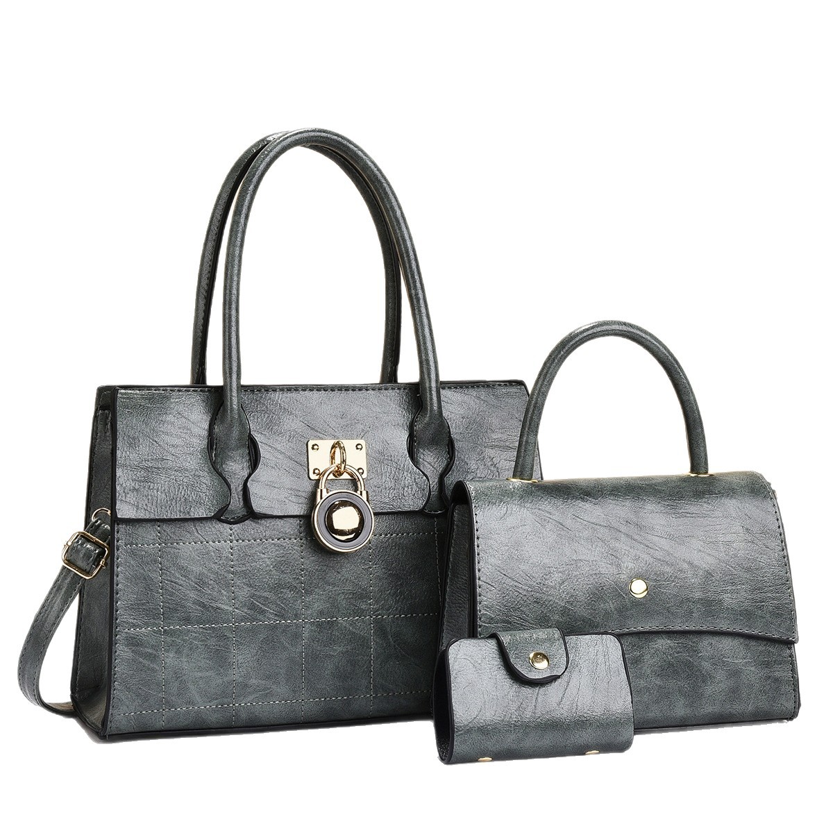 Bolso de mujer ocio estilo transfronterizo retro bolso de niños 2025 primavera nueva combinación de bolsos de tres piezas de bolso de gran capacidad