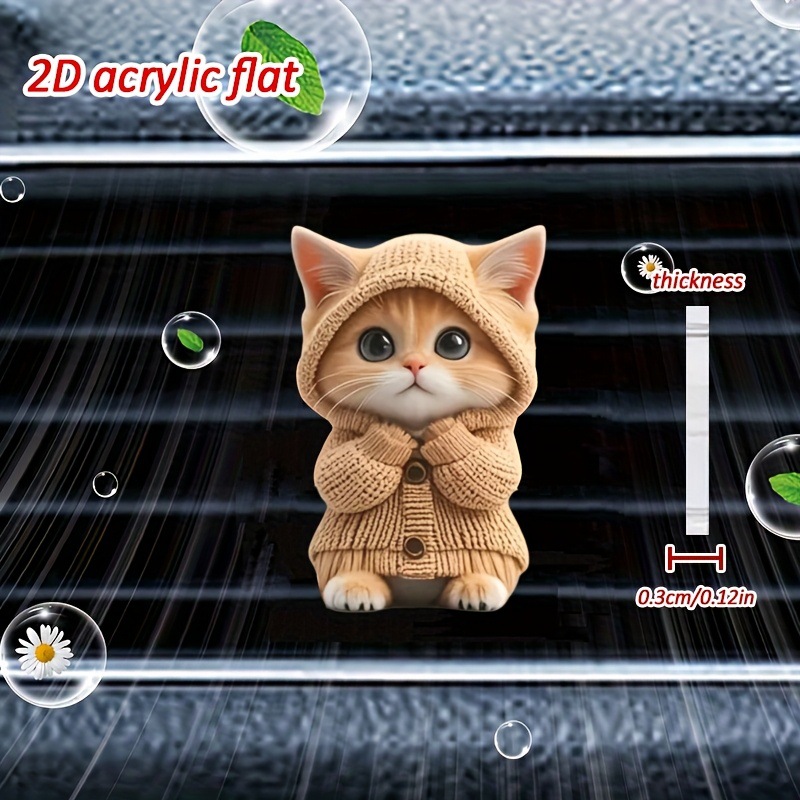 新款亚克力汽车香水装饰夹子车载空调出风口装饰车载香薰