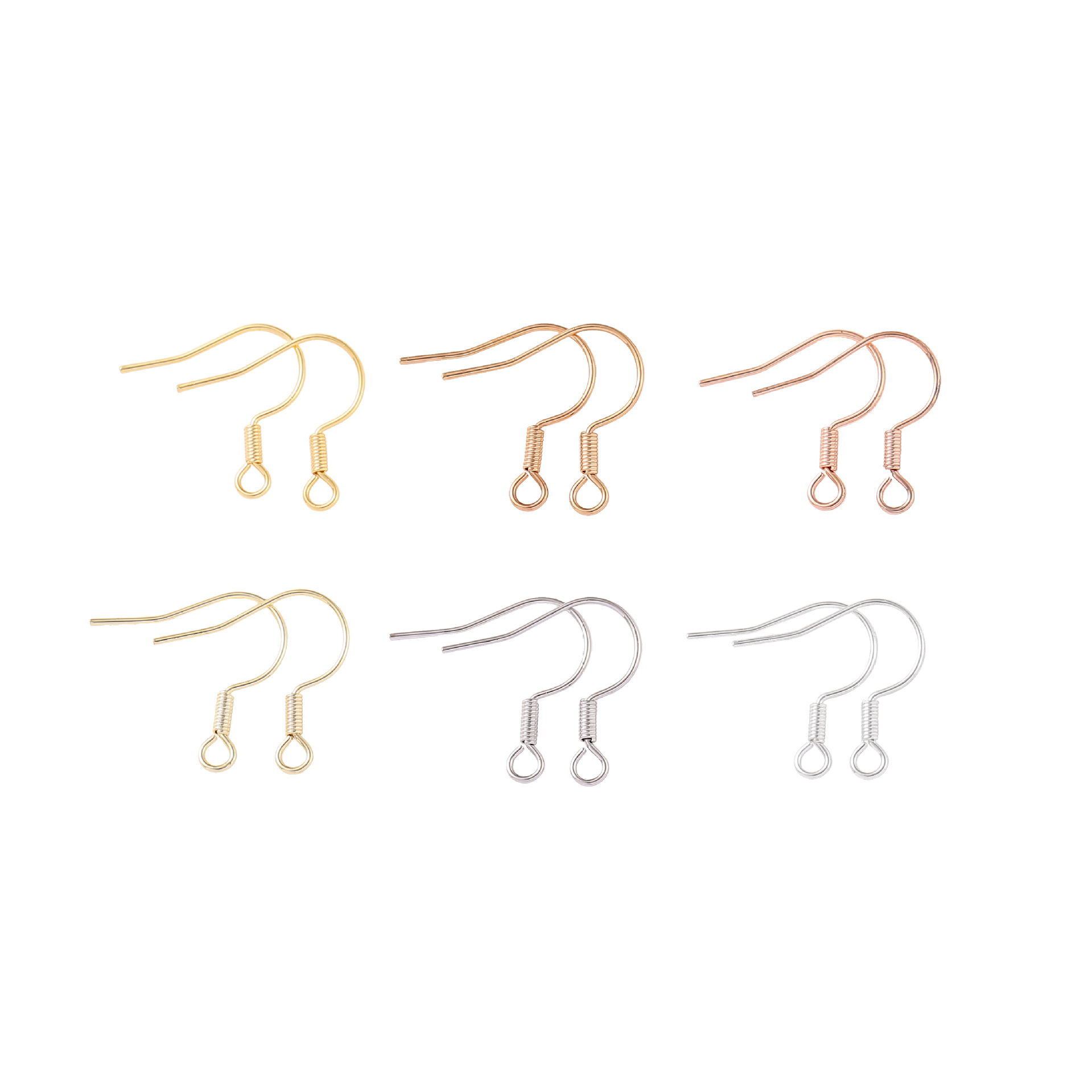 Basic Style 100 PCS/Package Copper Geometric Hook Earring Findings