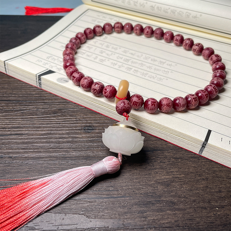 60. 핸드 헬드 cinnabar red 12mm [빛나는 연꽃]]