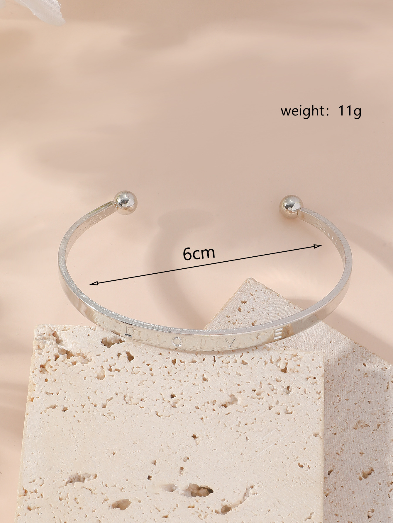 Simple Style Cross Heart Shape Knot Alloy Iron Plating Women's Bangle display picture 16
