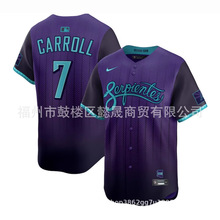 跨境棒球服mlb Arizona Diamondbacks7#Carroll 2025City Connect