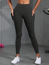 M 13124 High Waist Pocket Yoga Pants �����ڴ��٤ѝ �羳���l