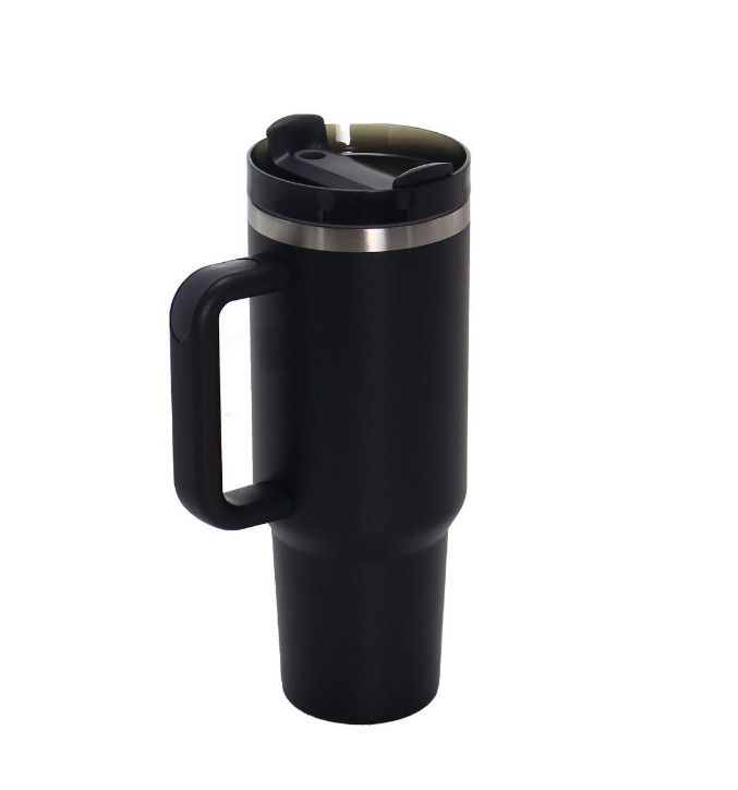 Fabricantes transfronterizos nueva 40oz taza de helado transfronterizo 304 de acero inoxidable termo taza con paja taza de coche con mango