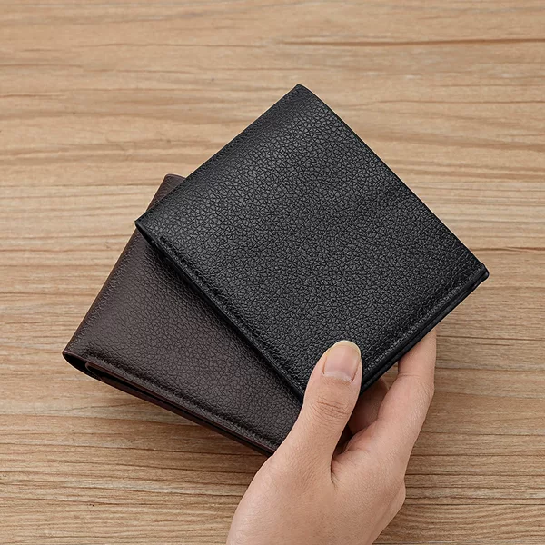 Cross-border generation wallet men's short pu wallet youth fashion embossed horizontal soft large capacity change multi-card