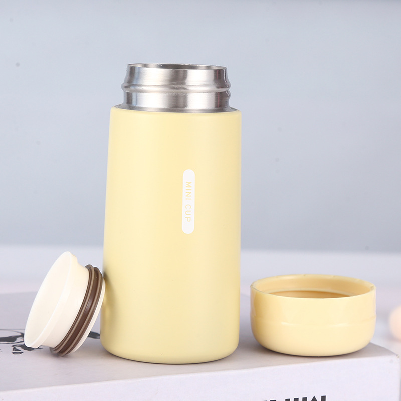 Mini 304 Stainless Steel Thermos Cup Small Pocket Portable With Filter Water Cup Vacuum Double Layer Male And Female Student Cup_voghion.com
