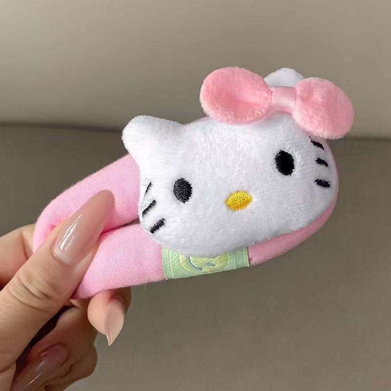 漫画人形ぬいぐるみレッサーパンダヘアピンサイドクリップ大型BBクリップヘアアクセサリーヘアピンメイクアップクリップぬいぐるみ|undefined