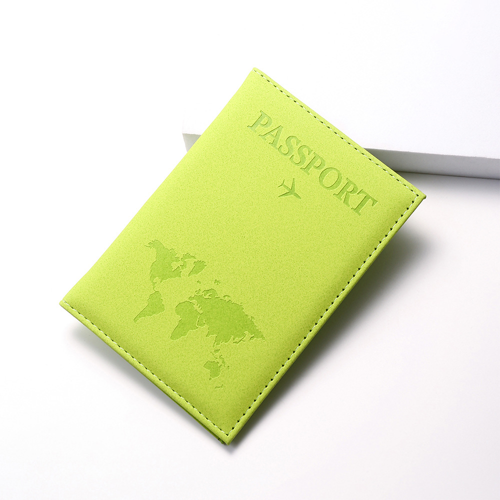 multi color map passport bag travel document bag passport holder passport protective cover couple passport bag_voghion.com