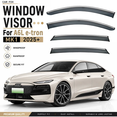 Rain shield – Sedan Rain Shield Audi - standard-packing-without-logo-audi-a6l-e-tron-mk1-2025-pc-with-bright-strip-rain-shield