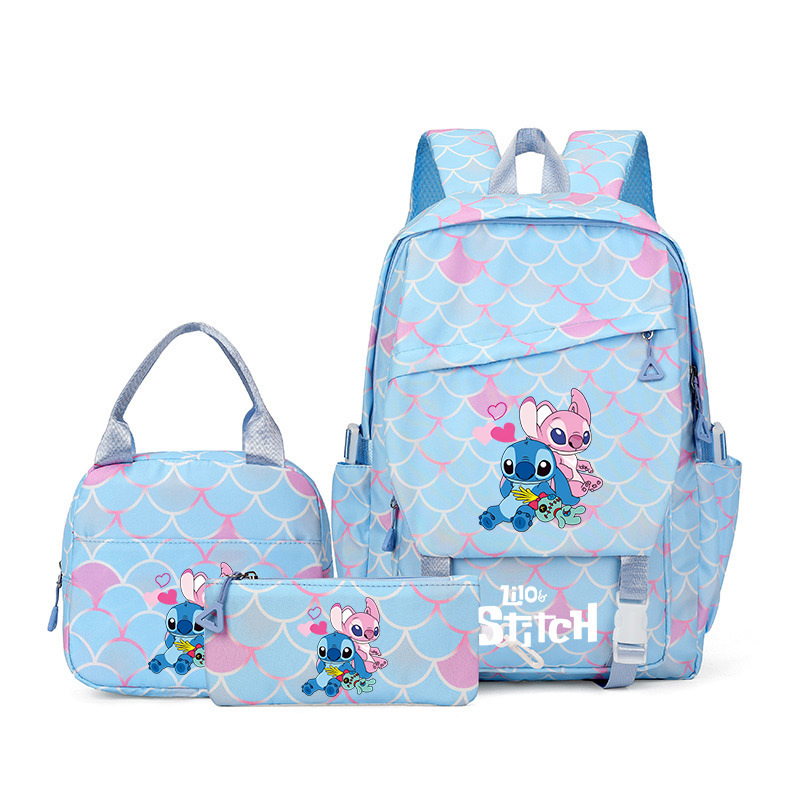 Nueva mochila escolar de tres piezas para estudiantes Stitzi, mochila de gran capacidad, comercio exterior transfronterizo al por mayor, modelo de Amazon