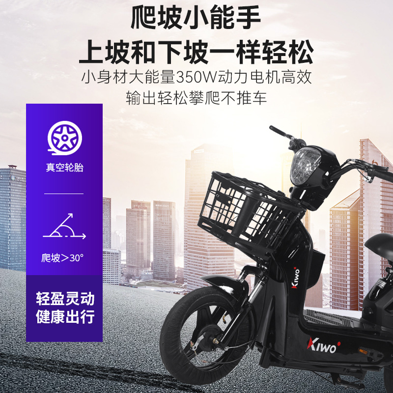 Venta al por mayor transfronteriza de fábrica de bicicletas eléctricas de dos ruedas nuevas para adultos, hombres y mujeres, con batería de larga duración para desplazamientos.