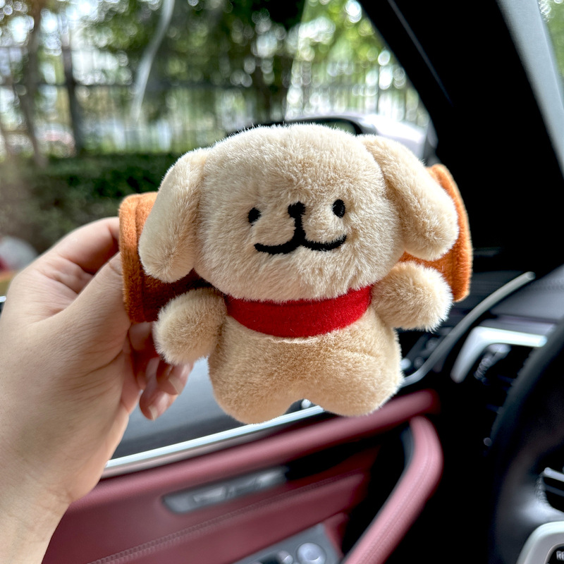 Cartoon cute line puppy car pasaman mango cubierta accesorios manija de puerta decoración interior muñeca moda