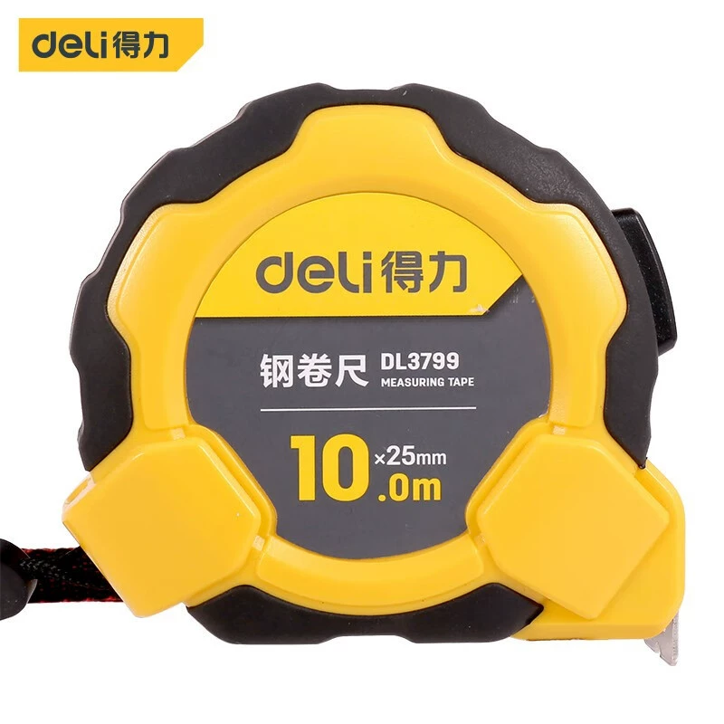 Уплотнительная 10-метровая резиновая стальная рулетка телескопическая линейка метровая линейка метрическая 10m * 25mm DL3799