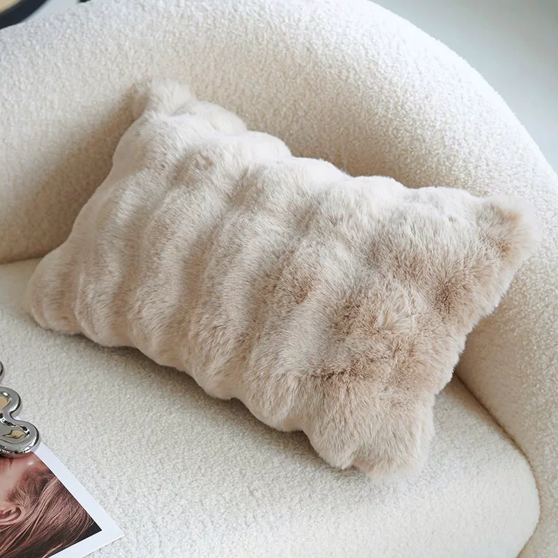 Creamy high -end retro style knot pillow pillow sleeve sofa bed on the brown bed on the waist on the waist pillow and cushion with core bay windows