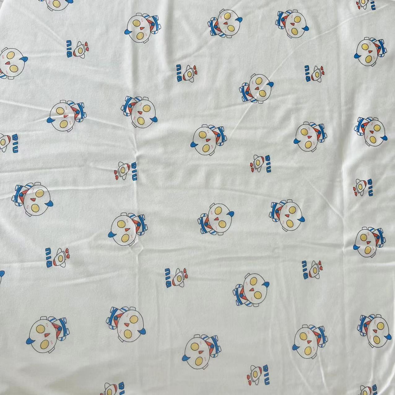 莫代尔内裤面料莫代尔印花婴儿哈衣莫代尔背心儿童莫代尔包屁衣