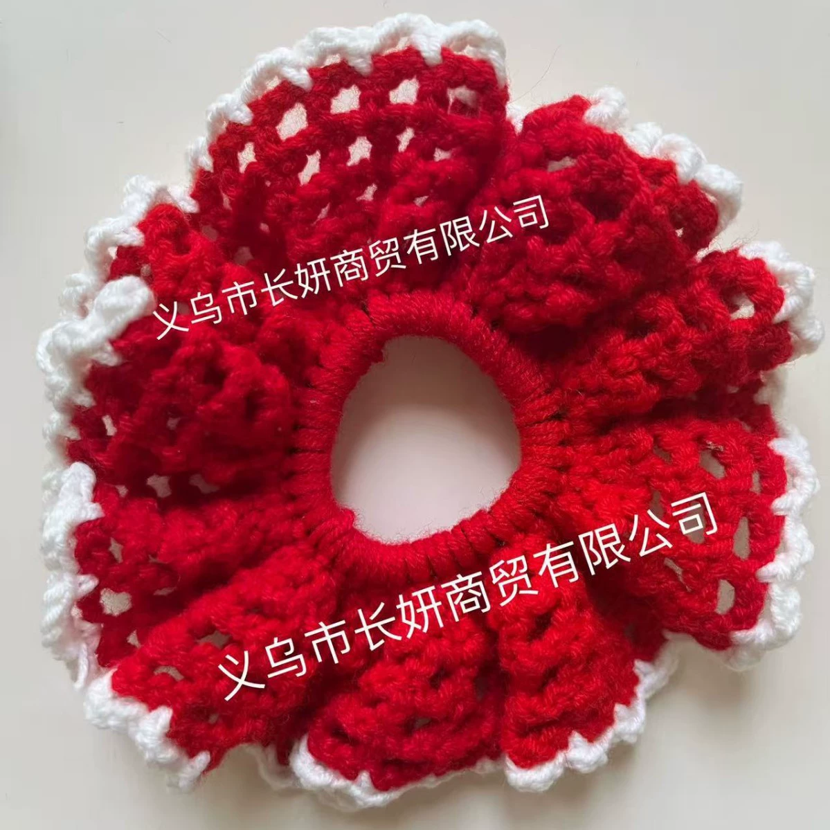 Новый рождественский милый головной убор, веревка для волос, готовая рождественская цветная шерстяная лента для волос, осенне-зимние универсальные аксессуары для волос