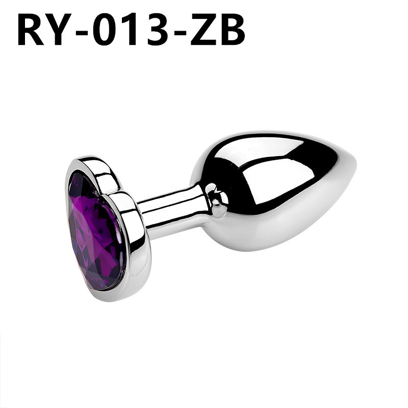 Corazón de metal plug anal back patio para usar artículos sexuales dilatadores coquetear al por mayor SM artículos sexuales para adultos