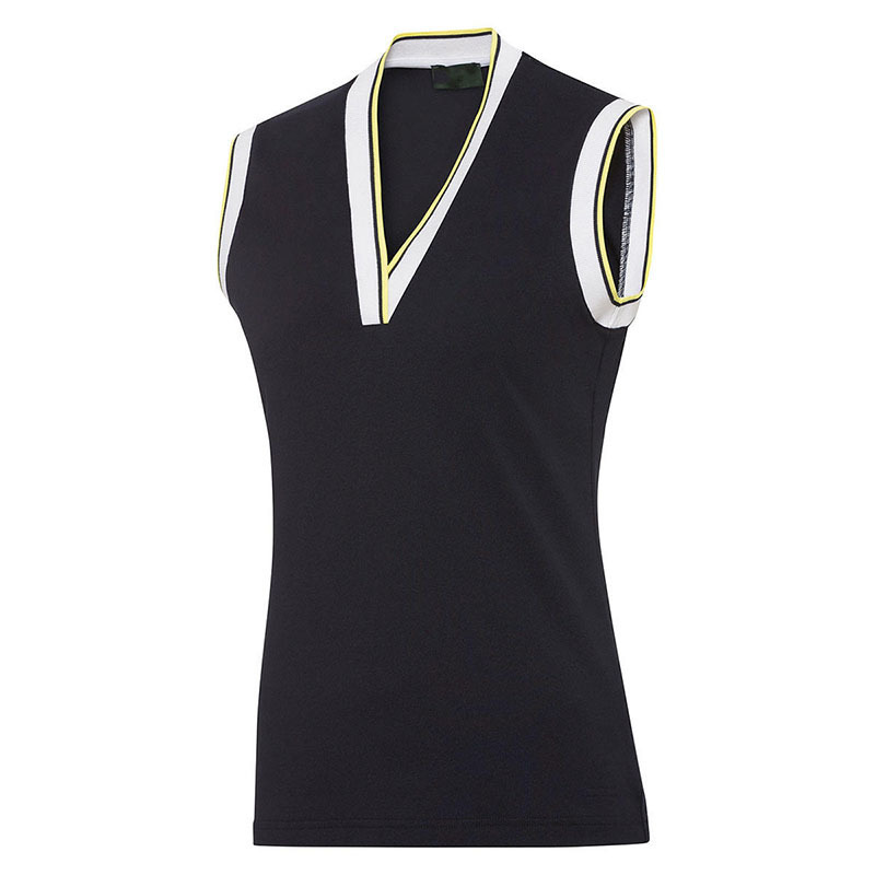 Fashion high quality women's sleeveless golf shirt V-neck breathable quick-drying tennis vest