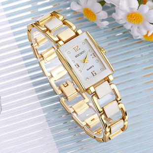 Cross-border hot gold women's watch women's student party Southeast Asia Korean style quartz niche high-end sense