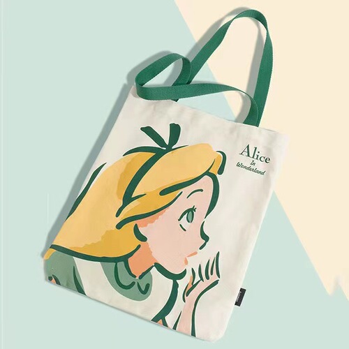 Winnie the Pooh peripheral cartoon female canvas bag single shoulder large capacity work portable illustration canvas bag literary niche