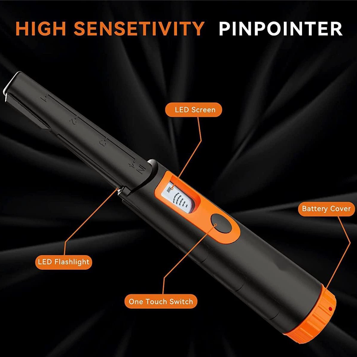 GC-2009 портативный металлоискатель IP68-3 м водонепроницаемый позиционный стержень на открытом воздухе золото и серебро детектор сокровищ