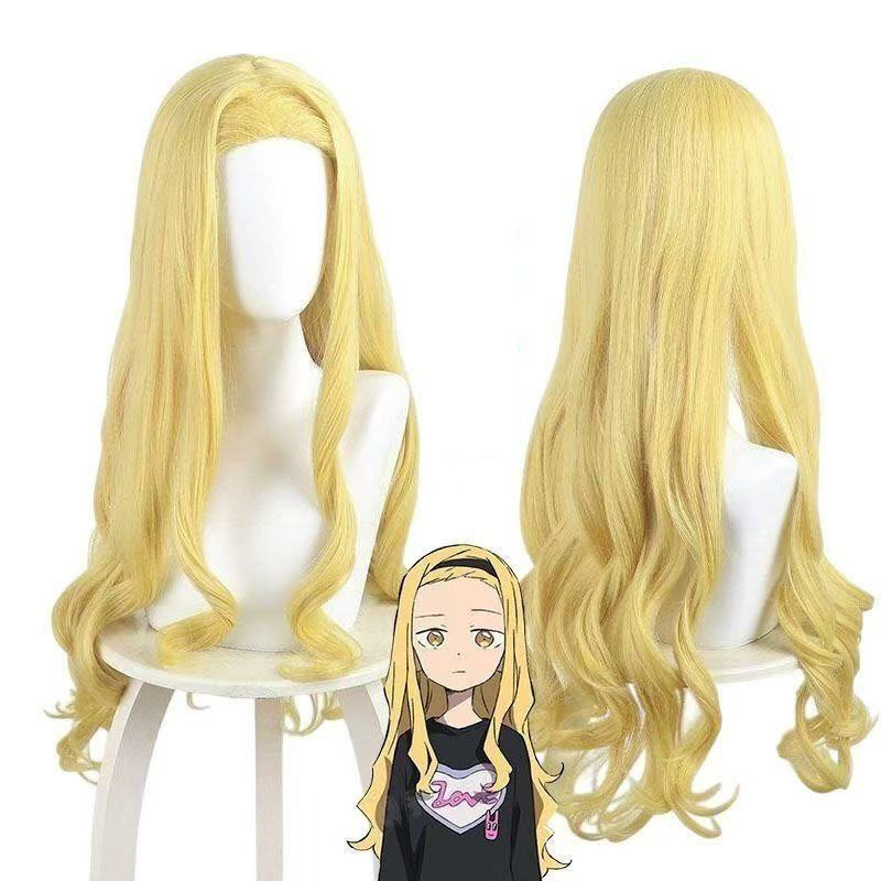 Silk Yee's Original Sin of Octopus Mika Mika Shiraishi Light Golden Long Curly Hair Cos Wig