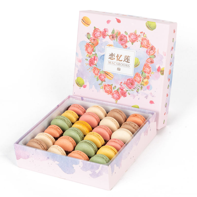 Macaroon balloon French Dessert 24 Gift box packaging Dessert Cake Dessert children snacks