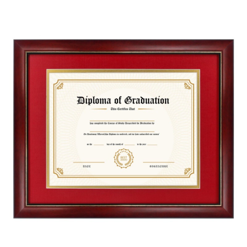 Wooden Graduation Photo Box Diploma Commemorative Photo Frame Graduation Certificate Photo Mounting Frame Wooden Graduation Display Box