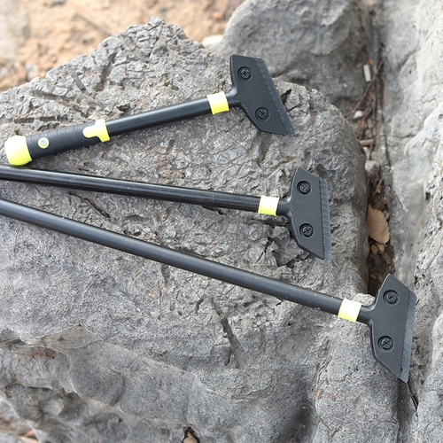 Thickened steel pipe yellow and black percussion cleaning knife 30/60/90 long aluminum head wall glass cleaning blade and glue removal scraper