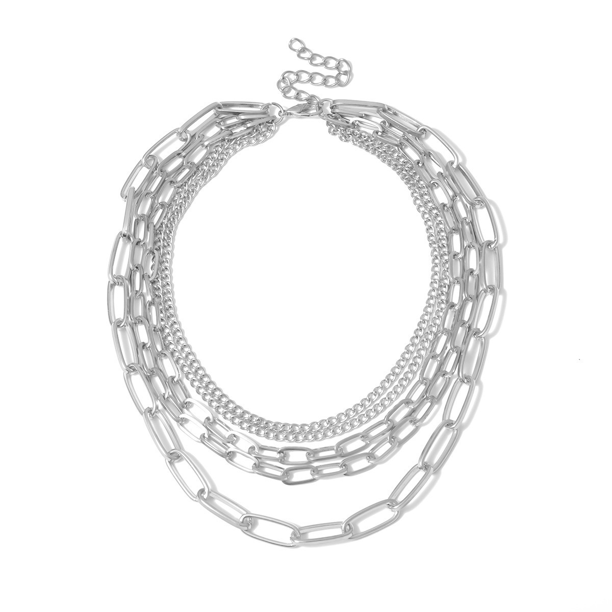Retro Modern Style Geometric Alloy Plating Women's Layered Necklaces 1 Piece display picture 4