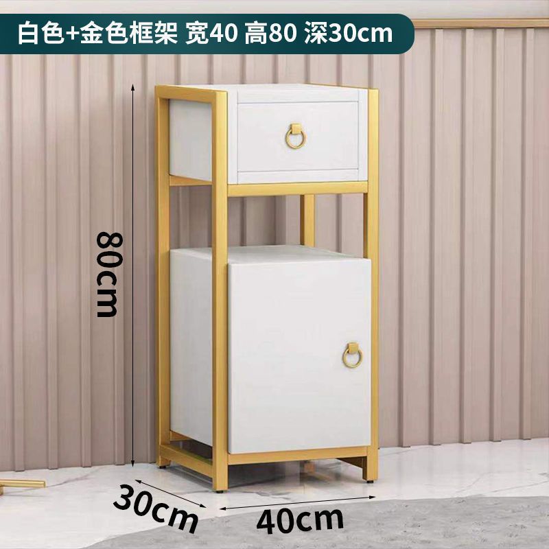 골드 화이트 프레임 모바일 캐비닛 40*80*30