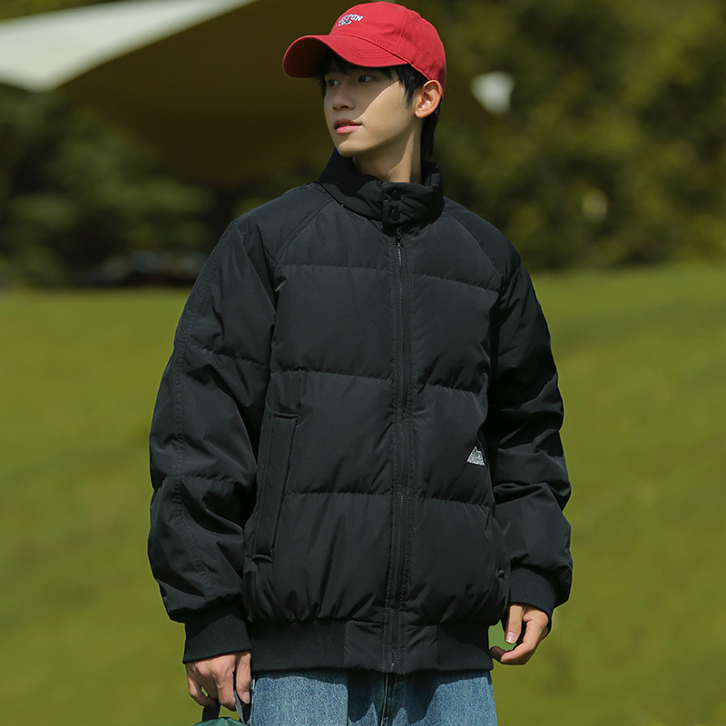 Europa y los Estados Unidos 2024 otoño y invierno ropa corta de algodón de mujer cuello coreano acrecentado chaqueta de algodón chaqueta de béisbol de estudiantes chaqueta image 7