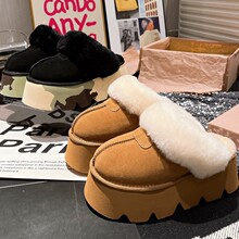 ��Ƥ��ëëЬ����ɸⳬ�߸�С����6cm�Բʰ��^����Ьѩ����ŮЬ