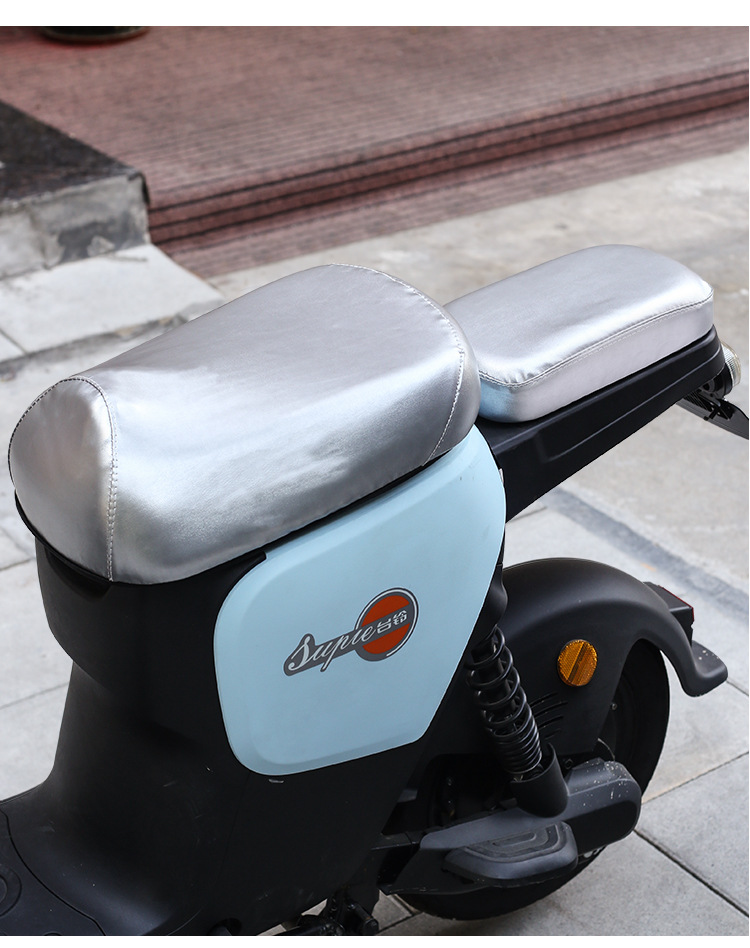 Electric bicycle seat cover new national standard electric car leather seat cover universal waterproof sunscreen battery car seat cover