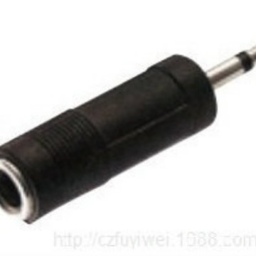 3.5mm单声道公转6.35mm单声道母音频转接头 3.5公转6.35母转接头