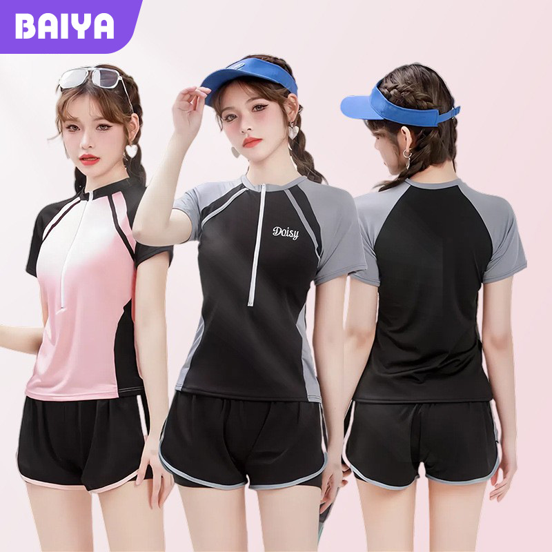 trajes de baño de carreras mujeres 2025 explosión conservadora división trajes de baño de mujeres adultas cubrir la piel delgada trajes de baño de chicas al por mayor