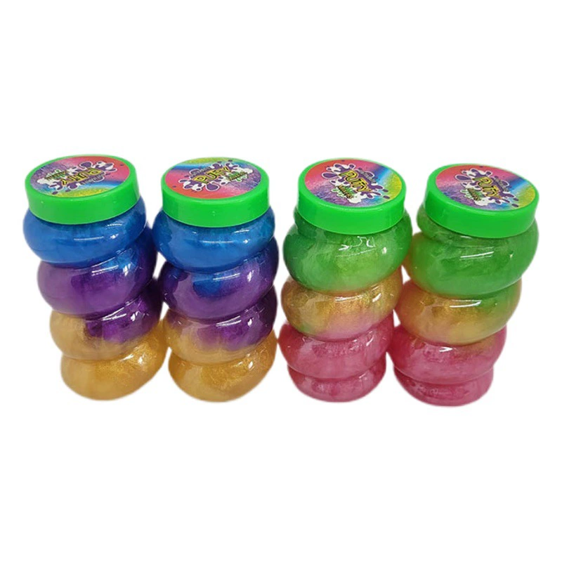 Amazon Лидер продаж слизь красочные твист слизь детская хитрая игрушка Радужная грязь слизь грязь Сапа клей