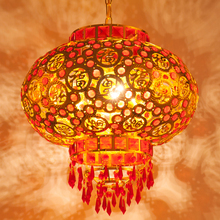 灯笼挂饰过新年旋转七彩走马灯结婚新款乔迁阳台红灯笼大门口马小