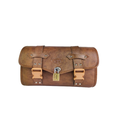 Motorcycle trunk Head Bag Riding Bag - antique-color
