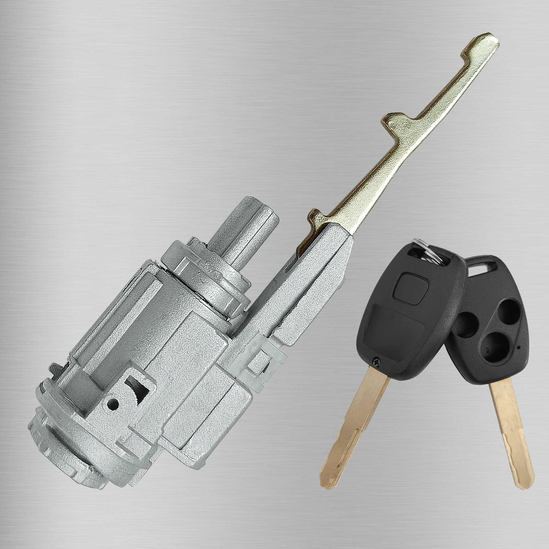 Aplicable a Honda encendido bloqueo 3 llaves Accord Fit Civic Odyssey encendido bloqueo 2 llaves 3 agujeros