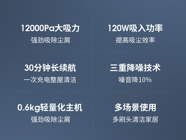 Cross-Border Household Handheld Vacuum Cleaner Car Dog Hair Suction Pet Hair Vacuum Cleaner Push Rod Low Noise Vacuum Cleaner High Power