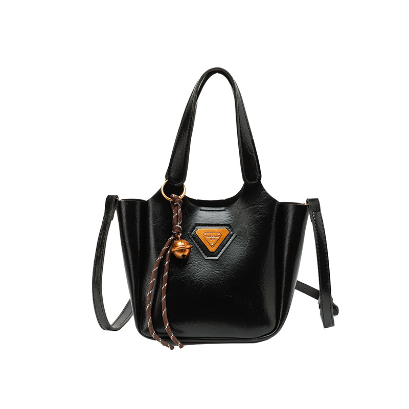 Bolso de cubo de mujer 2024 nuevo otoño invierno bolso retro de mano de viaje versátil bolso de hombro de mujer bolso de cubo de mujer