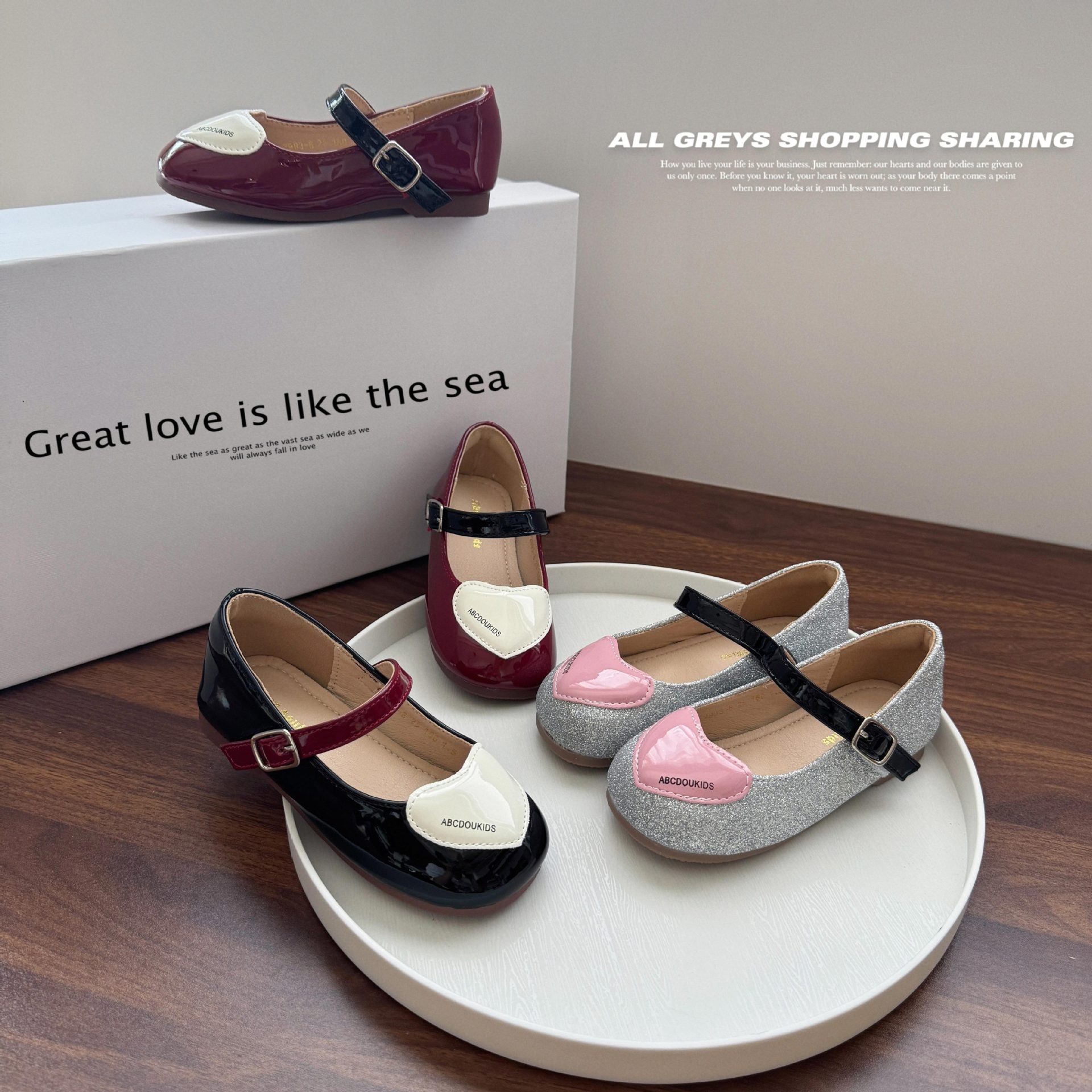 Girls' Leather Shoes 2026 Spring and Autumn Princess Shoes, Soft-Soled Ballet Shoes for Toddlers, Children's Performance Leather Shoes