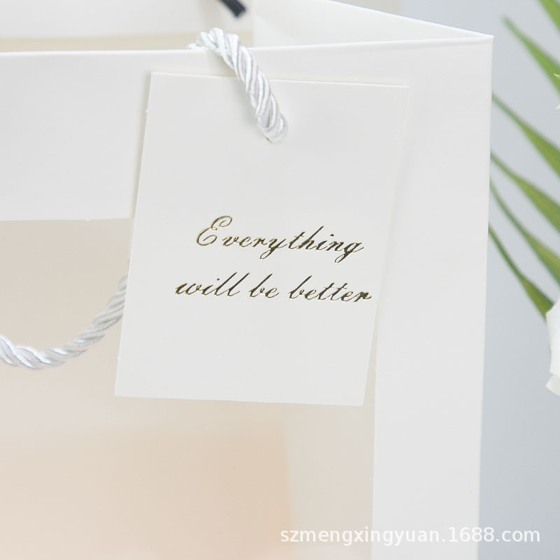 Bolso de flor de ventana transparente bolsa de embalaje de ramo de ventana bolsa de regalo de vacaciones bolsa de embalaje de regalo de San Valentín