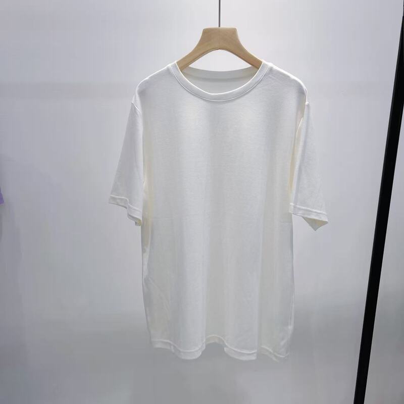 The~Only a Few Dozen Pieces of Row Pure Cotton Casual Simple Loose-Fitting Everyday Round-Neck White Short-Sleeve T-Shirts for Women in Stock The~Only a Few Dozen Pieces of Row Pure Cotton Casual Simple Loose-Fitting Everyday Round-Neck White Short-Sleeve T-Shirts for Women in Stock
