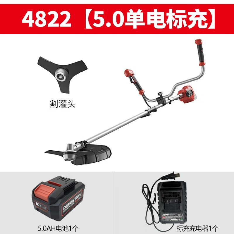 Daiyou Daiyou cortadora de césped eléctrica sin escobillas recargable multifuncional para cortar césped, cortar césped, eliminar hierbas y cortar riego