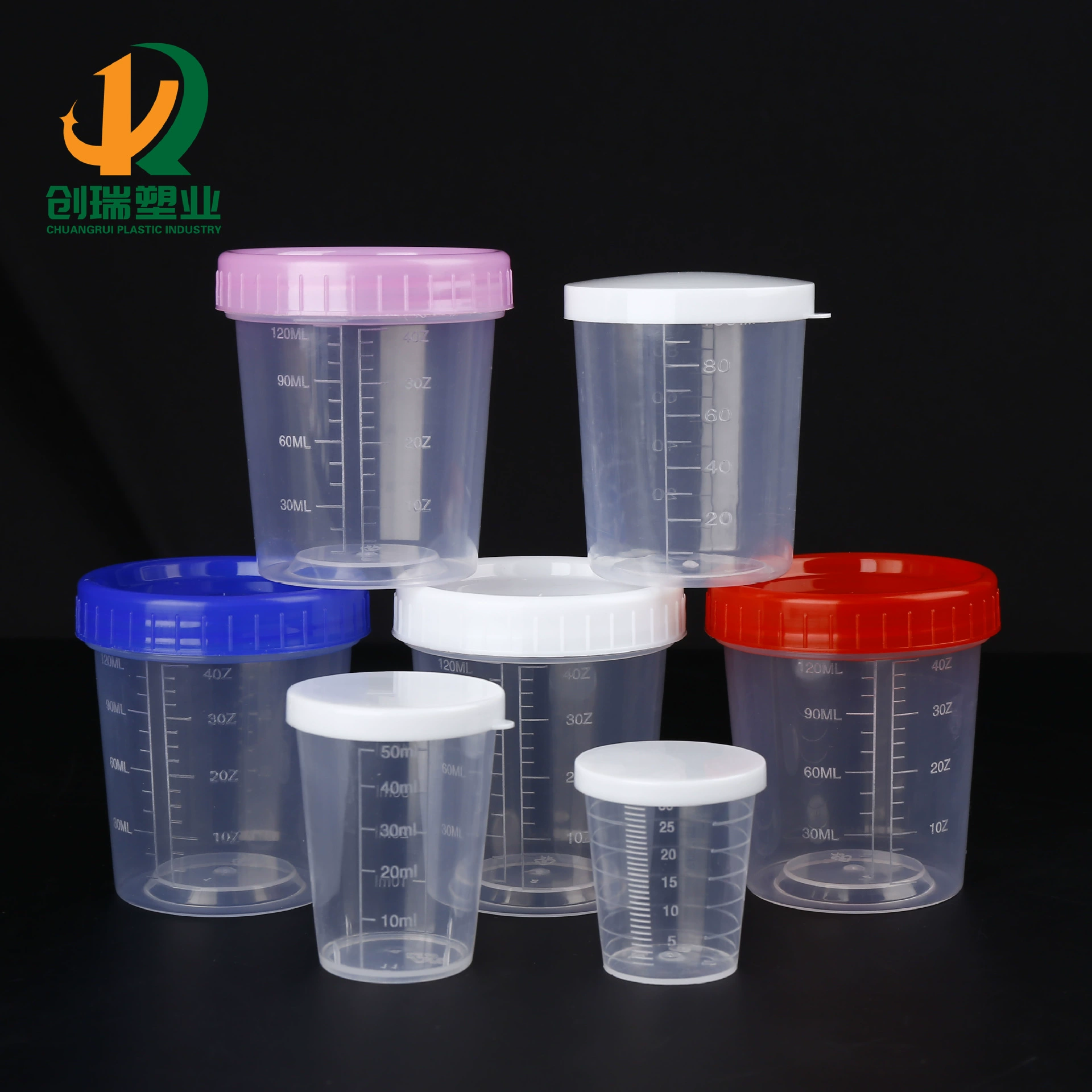 В наличии: пластиковые мерные стаканы с крышкой, градуированные, 30 мл, 50 мл, 100 мл, 120 мл, с завинчивающейся крышкой, для прикормки.