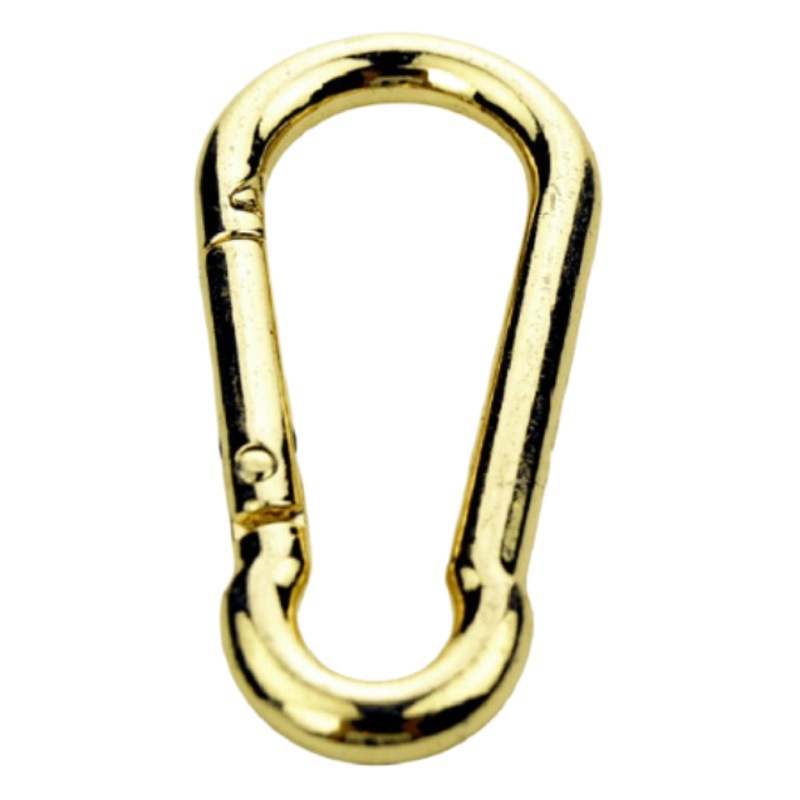 Luggage hardware accessories zinc alloy hanging plated carabiner gourd-type metal hanging buckle climbing hook climbing safety buckle