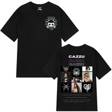 Singer Cazzu Album Tour 2025 Cover T-shirts Men Women Hip Ho