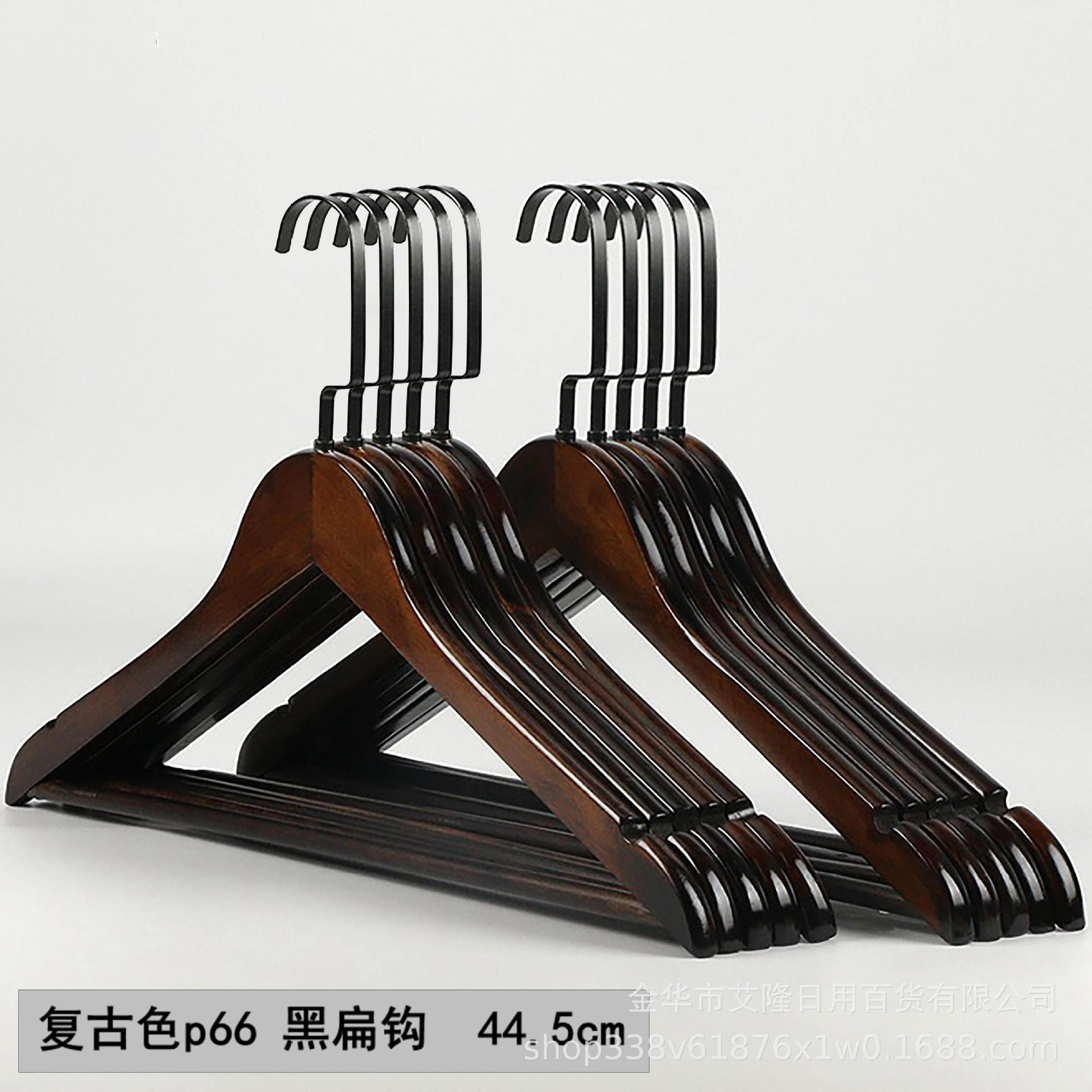 Percha de madera maciza percha de madera percha de ropa antideslizante sin huellas de almacenamiento de ropa de soporte de armario de dormitorio percha de secado gruesa